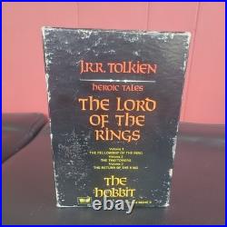 Tolkien Heroic Tales Box Set Unwin Paperbacks 1982 The Hobbit Lord of The Rings