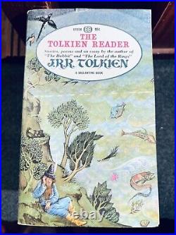 Tolkien LORD OF THE RINGS 1st Ballantine printing w. THE HOBBIT 2nd printing PB