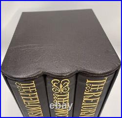 Tolkien Lord Of The Rings Limited Edition Folio Society Leather Book Set 2002