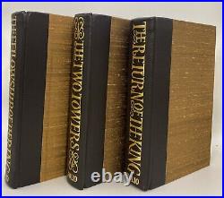 Tolkien Lord Of The Rings Limited Edition Folio Society Leather Book Set 2002