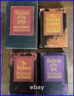 Tolkien Lord of the Rings 1965 2nd Ed. HC Set with Slipcase, Dustjackets, Map VG