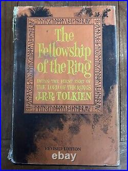 Tolkien Lord of the Rings 1965 2nd Ed. HC Set with Slipcase, Dustjackets, Map VG