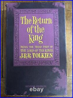 Tolkien Lord of the Rings 1965 2nd Ed. HC Set with Slipcase, Dustjackets, Map VG