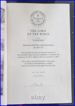 Tolkien Lord of the Rings Alan Lee Signed Centenary LIMITED EDITION 19/250