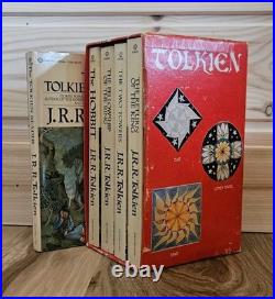 Tolkien Lord of the Rings Hobbit 1970's Red Box Books VG+ Condition plus BONUS