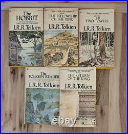 Tolkien Lord of the Rings Hobbit 1970's Red Box Books VG+ Condition plus BONUS