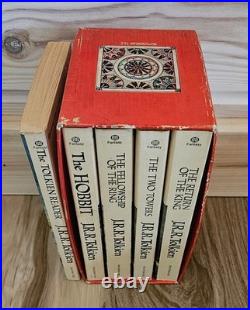 Tolkien Lord of the Rings Hobbit 1970's Red Box Books VG+ Condition plus BONUS