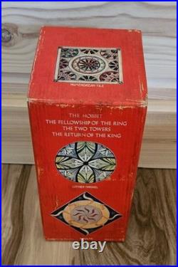 Tolkien Lord of the Rings Hobbit 1970's Red Box Books VG+ Condition plus BONUS