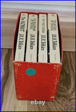 Tolkien Lord of the Rings Hobbit 1970's Red Box Books VG+ Condition plus BONUS