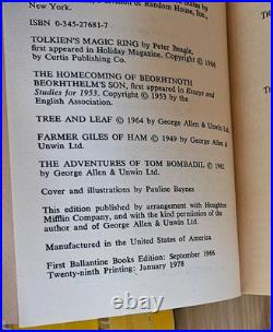 Tolkien Lord of the Rings Hobbit 1970's Red Box Books VG+ Condition plus BONUS