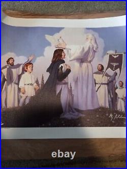 Tolkien Lord of the Rings Return of King Greg Hildebrandt CANVAS Hand Signed LOA