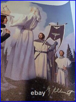 Tolkien Lord of the Rings Return of King Greg Hildebrandt CANVAS Hand Signed LOA