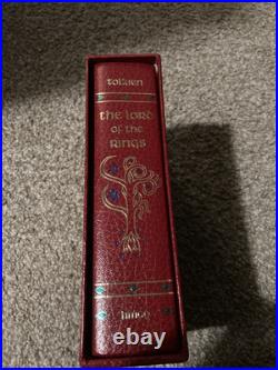 Tolkien The Lord Of The Rings hmco Complete Hardback Book Set Includes Map
