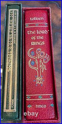 Tolkien The Lord of the Rings & The Hobbit leather HMCO collectors ed-exec cond