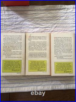 Tolkien lord Of The Rings Trilogy Book set 1965 Edition