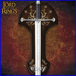 United Cutlery Lord of the Rings Anduril Sword of King Elessar Licensed COA