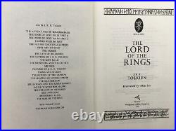VG 1991 Hardcover DJ First Edition Lord of the Rings JRR Tolkien Art by Alan Lee