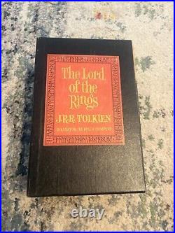 VTG 1965 Lord Of The Rings J. R. R Tolkien Box Set with MAPS Houghton Mifflin 2nd Ed