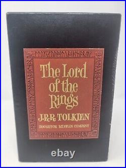 VTG 1965 Lord Of The Rings J. R. R Tolkien Box Set with MAPS Houghton Mifflin 2nd Ed