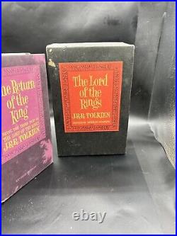 VTG 1965 Lord Of The Rings J. R. R Tolkien Box Set with MAPS Houghton Mifflin 2nd Ed