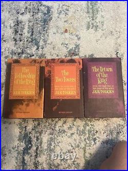 VTG 1965 Lord Of The Rings J. R. R Tolkien Box Set with MAPS Houghton Mifflin 2nd Ed