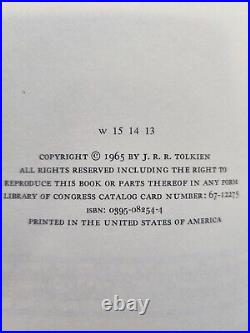 VTG 1965 Lord Of The Rings J. R. R Tolkien Box Set with MAPS Houghton Mifflin 2nd Ed