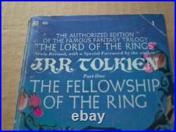 Vintage 1960's LORD OF THE RINGS Trilogy J. R. R. TOLKIEN Ballantine New York BOOK
