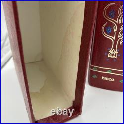Vintage 1965 The Lord of the Rings JRR Tolkien Leather Collector's HMCO Book Map
