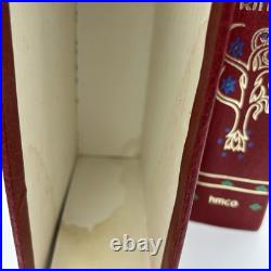 Vintage 1965 The Lord of the Rings JRR Tolkien Leather Collector's HMCO Book Map