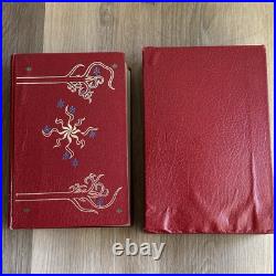 Vintage 1965 The Lord of the Rings JRR Tolkien Leather Collector's HMCO Book Map