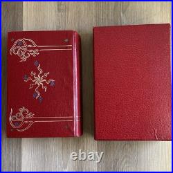 Vintage 1965 The Lord of the Rings JRR Tolkien Leather Collector's HMCO Book Map