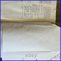 Vintage 1965 The Lord of the Rings JRR Tolkien Leather Collector's HMCO Book Map