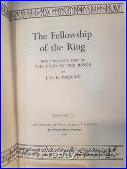 Vintage 1967 1st Printing, 2nd Edition. 3 Bks, Lord of the Rings, Tolkien series