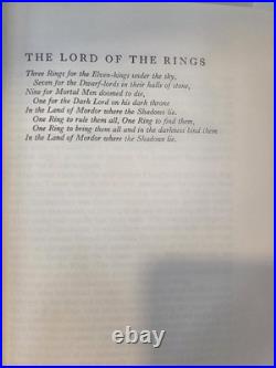 Vintage 1967 1st Printing, 2nd Edition. 3 Bks, Lord of the Rings, Tolkien series