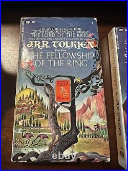 Vintage 1969 Lord of the Rings Trilogy Ballantine Box Set EXCELLENT CONDITION