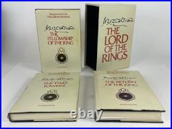Vintage 1970s HC DJ box set slipcase BCE Lord of the Rings Trilogy JRR Tolkien