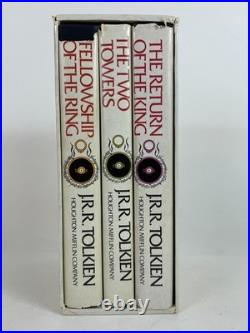 Vintage 1970s HC DJ box set slipcase BCE Lord of the Rings Trilogy JRR Tolkien