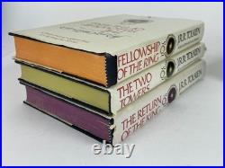 Vintage 1970s HC DJ box set slipcase BCE Lord of the Rings Trilogy JRR Tolkien