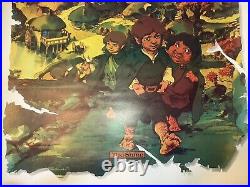 Vintage 1978 LORD OF THE RINGS Shire Animated Movie Poster, Tolkien Enterprises