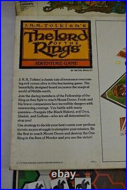 Vintage 1979 J. R. R. Tolkien's The Lord of the Rings Adventure Board Game