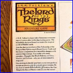 Vintage 1979 Lord of the Rings Adventure Game Milton Bradley Tolkien Complete