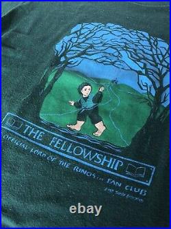 Vintage 1983 Lord Of The Rings Fan Club Shirt Tag L Fit M Tolkien The Fellowship