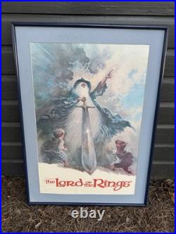 Vintage Ad The Lord Of The Rings Framed Promo Poster J. R. R. Tolkien's Book Movie