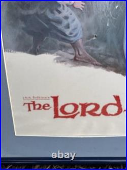Vintage Ad The Lord Of The Rings Framed Promo Poster J. R. R. Tolkien's Book Movie
