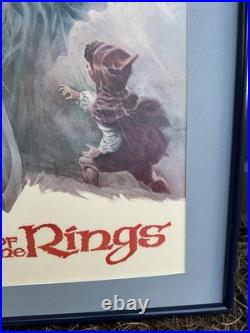 Vintage Ad The Lord Of The Rings Framed Promo Poster J. R. R. Tolkien's Book Movie