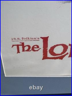 Vintage Ad The Lord Of The Rings Framed Promo Poster J. R. R. Tolkien's Book Movie
