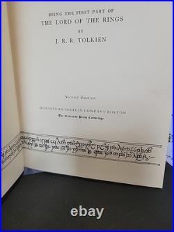 Vintage Lord Of The Rings Second Edition Fifth Printing