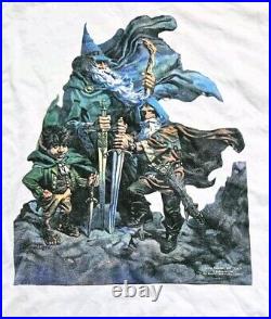 Vintage Lord of The Rings Shirt 80s LOTR T-Shirt Gandalf Bilbo Baggins Graphic T