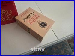 Vintage Lord of the Rings 1978 Paperback 3-Book Box Set Houghton Mifflin Slipcas