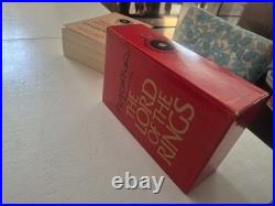 Vintage Lord of the Rings 1978 Paperback 3-Book Box Set Houghton Mifflin Slipcas